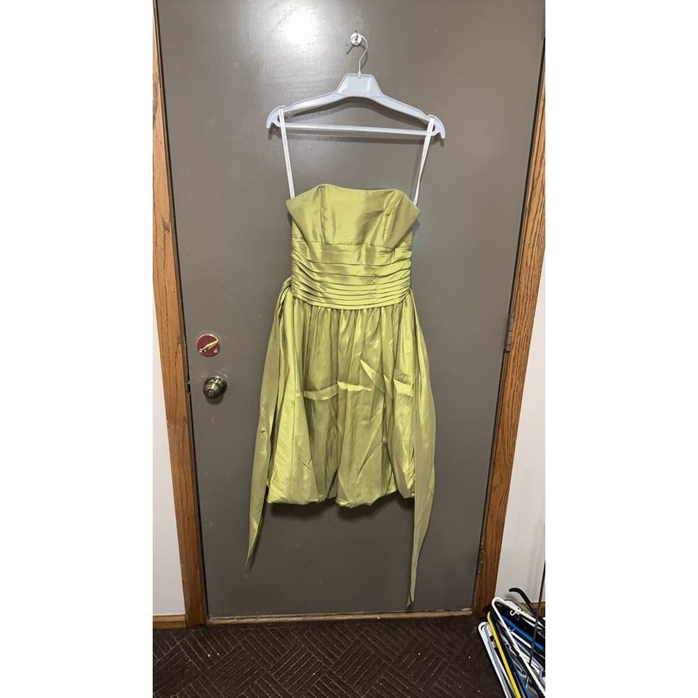 Alexia Designs Strapless Green Cocktail Dress